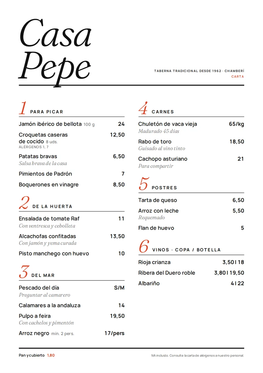 Carta en estilo Editorial